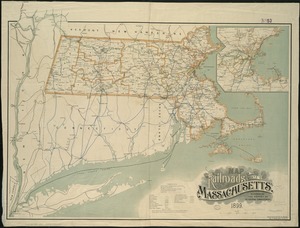 Map of the railroads of the state of Massachusetts