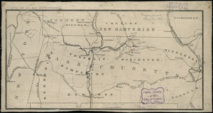 [Map of the railroads of Massachusetts running west from Boston]