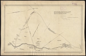 Plan of part of the Sterling Branch R.R. from the plans of the Fitchburg R.R. shewing [sic] the line as chartered and the line as located