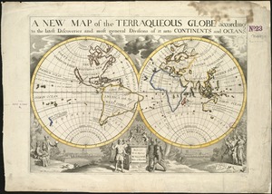 A new map of the terraqueous globe according to the latest discoveries and most general divisions of it into continents and oceans