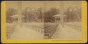 View of tabernacle, camp ground. (Winter)