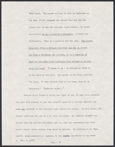 Herbert Brutus Ehrmann Papers, 1906-1970. Sacco-Vanzetti. Part II, Chapter 15: The "Real" Evidence - The Migratory Revolver. Box 6, Folder 1, Harvard Law School Library, Historical & Special Collections