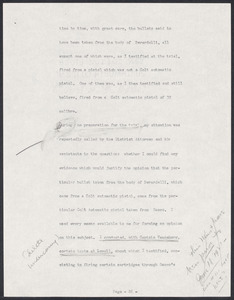 Herbert Brutus Ehrmann Papers, 1906-1970. Sacco-Vanzetti. Part II, Chapter 16: The "Real" Evidence - Bullets and Shells. Box 6, Folder 3, Harvard Law School Library, Historical & Special Collections