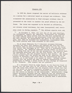 Herbert Brutus Ehrmann Papers, 1906-1970. Sacco-Vanzetti. Part II, Chapter 17: Expert Opinions Escalate. Box 6, Folder 5, Harvard Law School Library, Historical & Special Collections