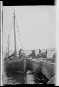 Aran Islands, boats loading kelp