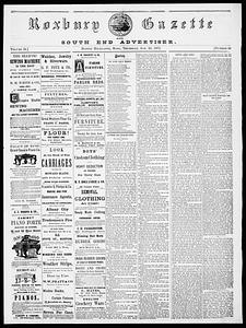 Roxbury Gazette and South End Advertiser, January 25, 1872