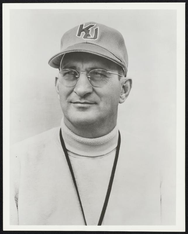 J.V. Sikes, coach of powerful Kansas University team which meets the Horned Frogs of TCU in the opening game of the NCAA football schedule to be covered by NBC-TV.