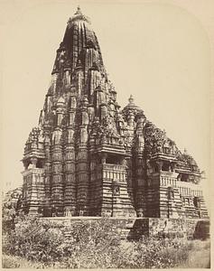 General view from the south-west of the Kandariya Mahadeo Temple, Khajuraho