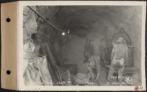 Contract No. 8, Sinking Shafts 6 and 7 for Wachusett-Coldbrook Tunnel, Rutland, east end tunnel, Shaft 7, Rutland, Mass., Jan. 13, 1928