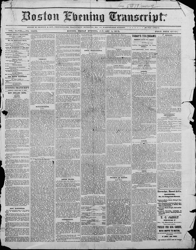 Boston Evening Transcript - Digital Commonwealth
