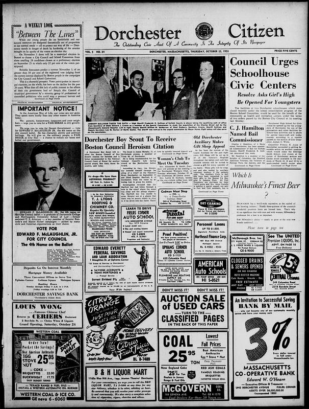 The Dorchester Citizen. October 22, 1953 - Digital Commonwealth