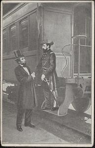 Col. Edward F. Jones meets President Abraham Lincoln, April 19, 1861, Baltimore (illustration)