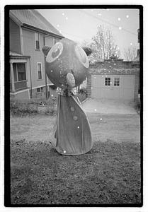 A person in a mouse costume