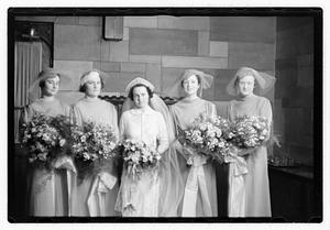 Wedding, daughter of Mrs. Richard Howard taken at Presentation Church Oak Sq. Brighton