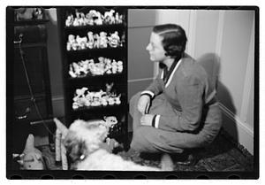 Miss Liddie A Livevey, collector of miniature dogs, 400, 1 live one