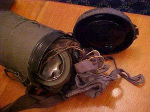 German World War I era gas mask