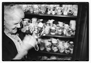 Mrs. Lue Stuart Wadsworth, collector of rare pitchers