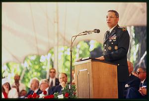 Cambridge, MA Harvard U 1993: Gen. Colin Powell at commencement