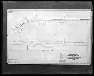 Engineering Plans, Low Service Pipe Lines, Acc. No. B2883, Mass., Jul. 15, 1898