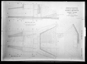 Engineering Plans, Wachusett Aqueduct, Terminal Chamber, Sheet No. 1, Marlborough, Mass., Jul. 15, 1896