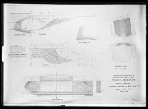 Engineering Plans, Wachusett Aqueduct, Open Channel, highway bridge, Southborough, Mass., Mar. 27, 1897