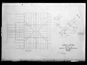 Engineering Plans, Distribution Department, addition to Chestnut Hill High Service Pumping Station, iron work, Sheet No. 2, Brighton, Mass., Sep. 15, 1897