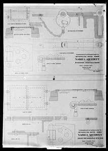 Engineering Plans, Wachusett Aqueduct, standard manhole cover; cover for manhole, Station 342, Mass., Oct. 27, 1897