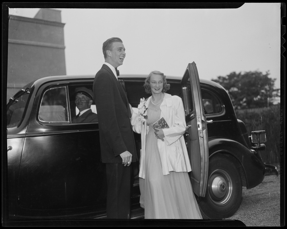 John Roosevelt and fiancé Anne Clark