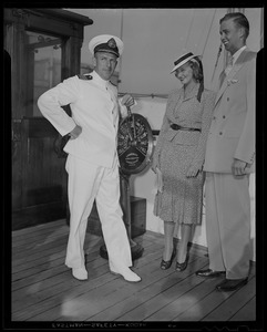 Mr. and Mrs. John Roosevelt back from Bermuda