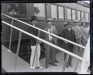 John Roosevelt and unidentified men