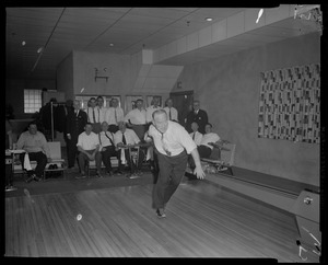 Van Rie Jury bowling at Walpole