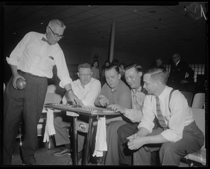 Van Rie Jury bowling at Walpole