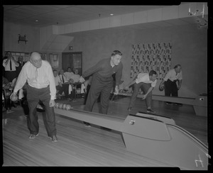 Van Rie Jury bowling at Walpole