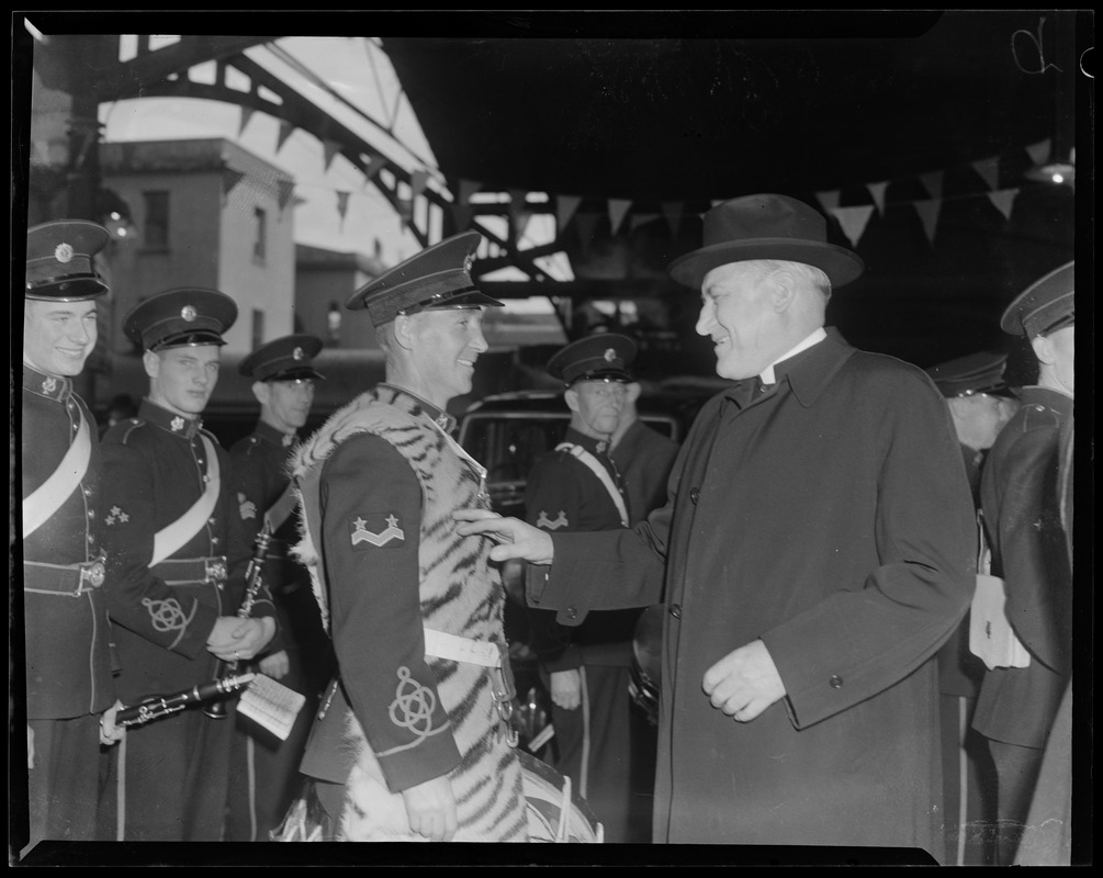 Rev. Cushing with Army band