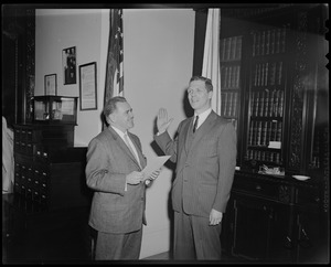 Kevin H. White, sworn in as Asst. D. A., Suffolk County