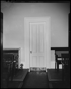 Door into the courtroom
