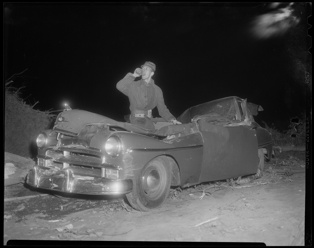 Man yelling by car