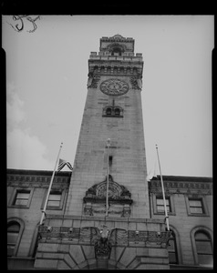 Worcester City Hall clock tower