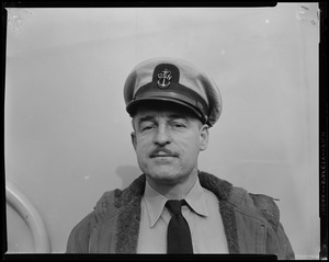 Navy officer with mustache