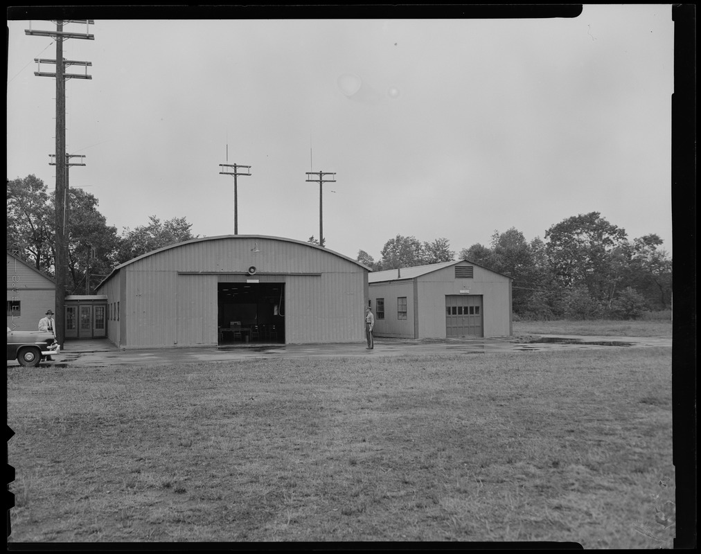 General view of the Communications and Control rooms of the State Civil Defense with Sgt. Raymond D. Alzapiedi standing by ready to alert same