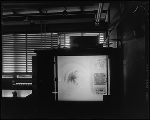 Instrument display measuring Hurricane Edna progress