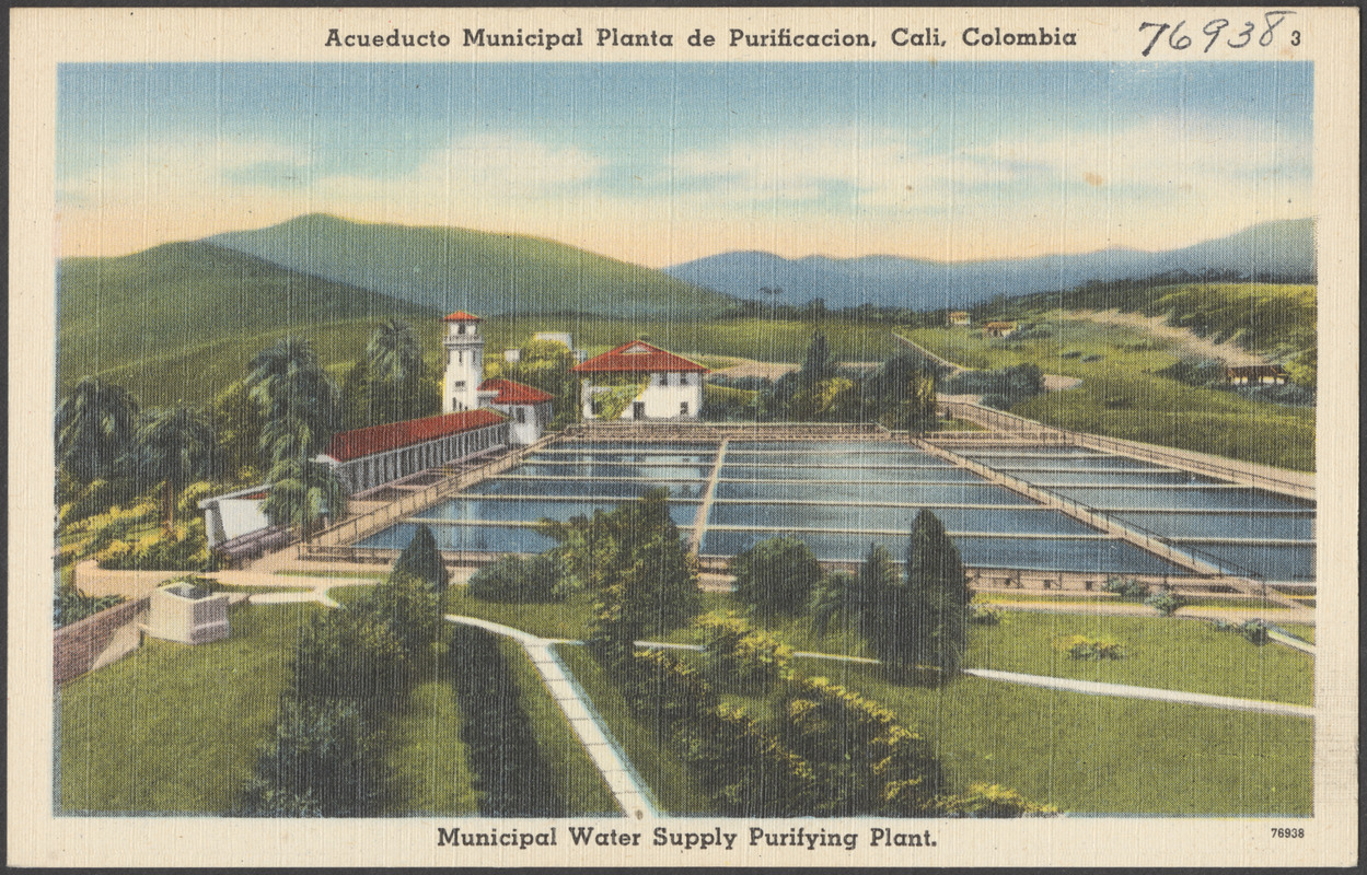 Acueducto municipal planta de purificacion, Cali, Colombia