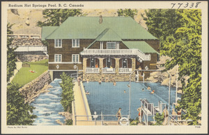 Radium hot springs pool, B. C. Canada
