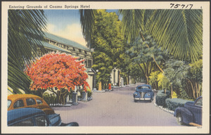 Entering grounds of Coamo Springs Hotel