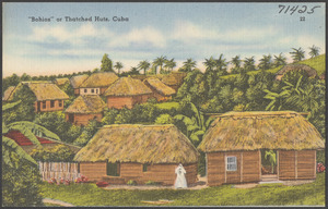 "Bohios" or thatched huts, Cuba