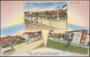 Tres vistas del comodo y moderno motel Bugambilia