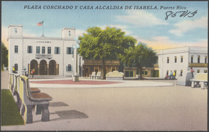 Plaza Corchado y casa alcadia de Isabela, Puerto Rico
