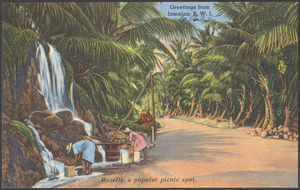 Greetings from Jamaica, B.W.I. Roselle, a popular picnic spot