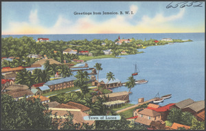 Greetings from Jamaica, B.W.I. Town of Lucea