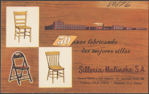 50 años fabricando las mejores sillas, Silleria Malinche, S. A.